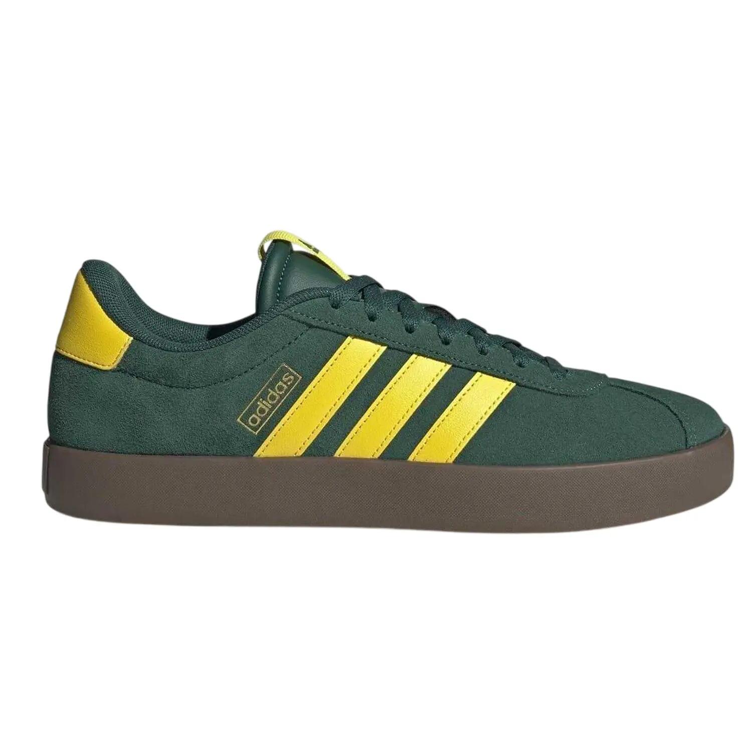 Adidas Mens VL Court 3.0 3 Stripes Leather Shoes