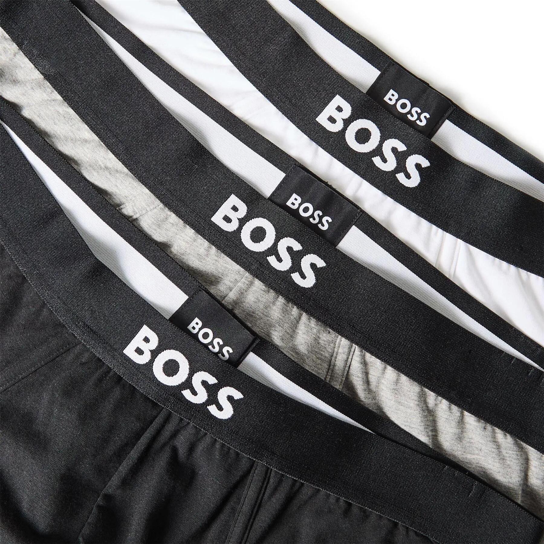 Boss Mens Logo Cotton Briefs (Pack of 3)