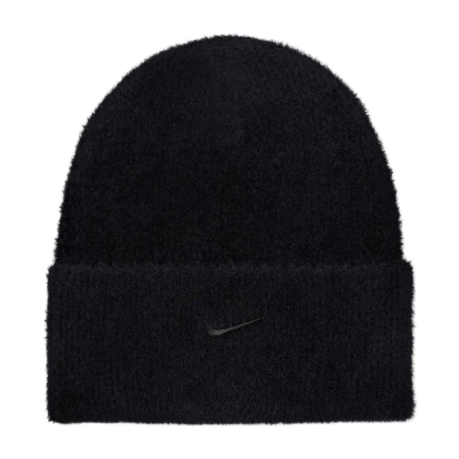 Nike Mens Peak Embroidered Logo Fuzzy Beanie