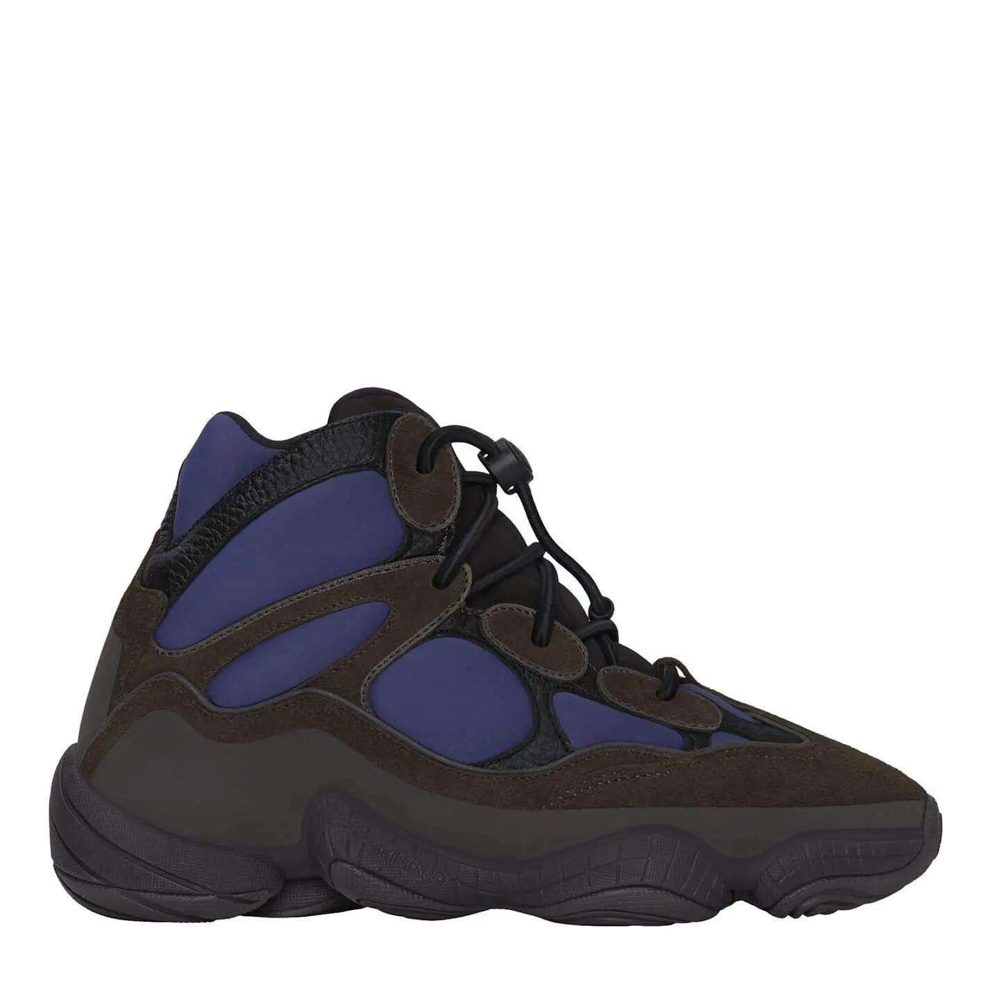 Yeezy Mens 500 Leather High Top Trainers