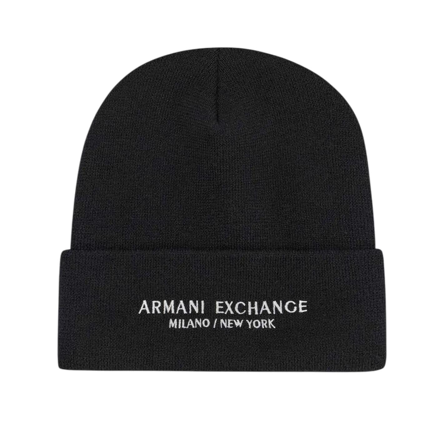 Armani Exchange Mens Lettering Beanie