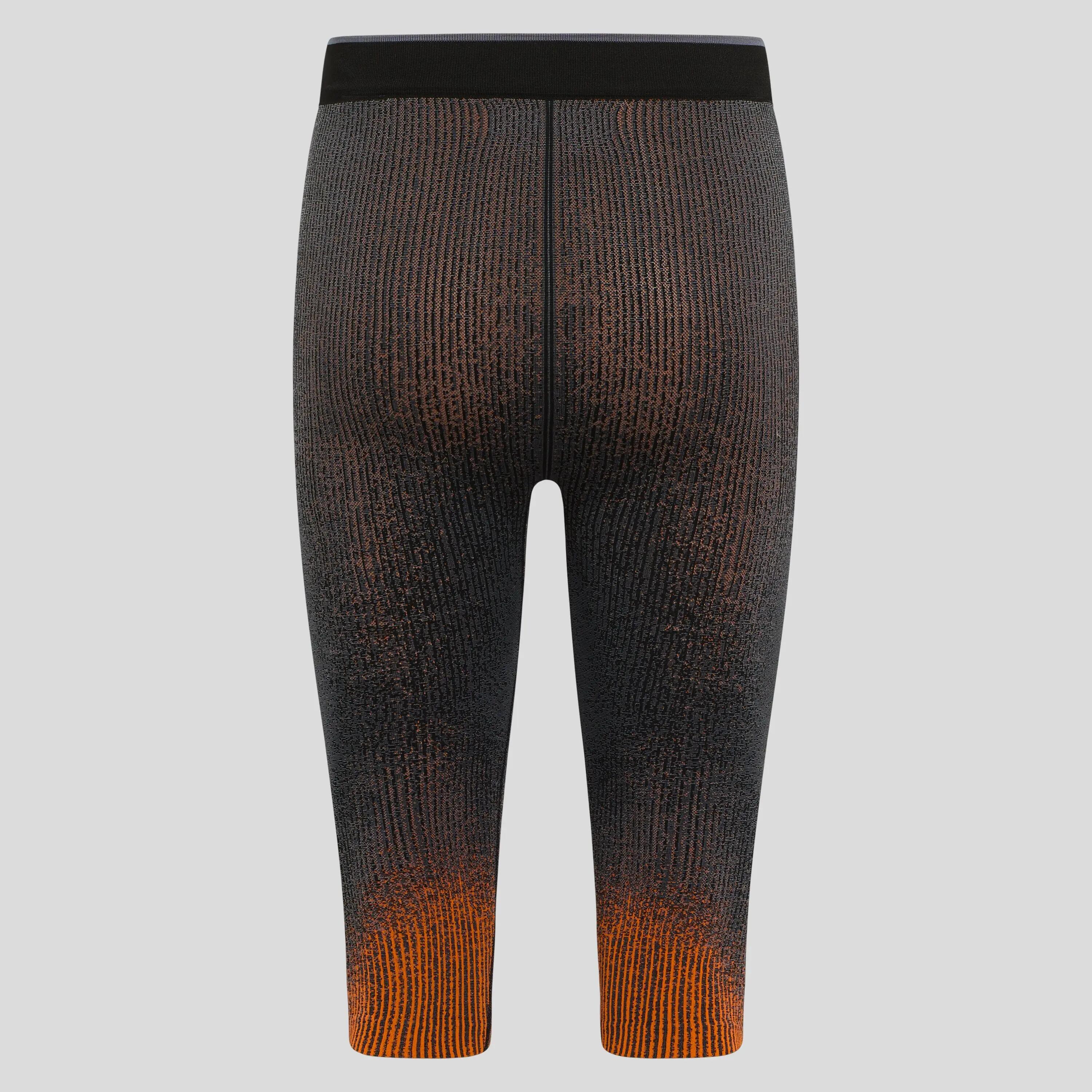 Collant 3/4 ODLO Blackcomb Grigio/Arancione 7/7