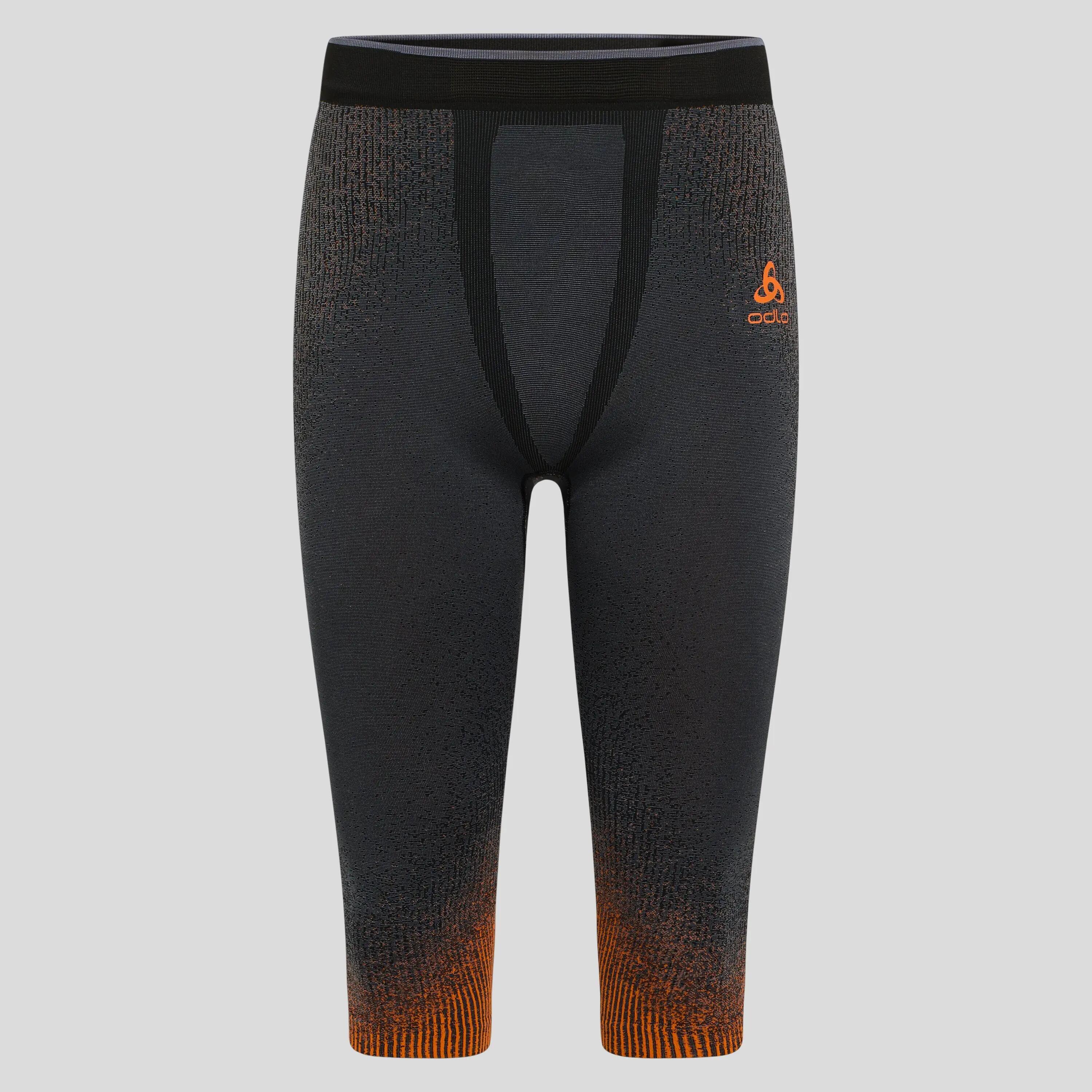 Collant 3/4 ODLO Blackcomb Grigio/Arancione 6/7