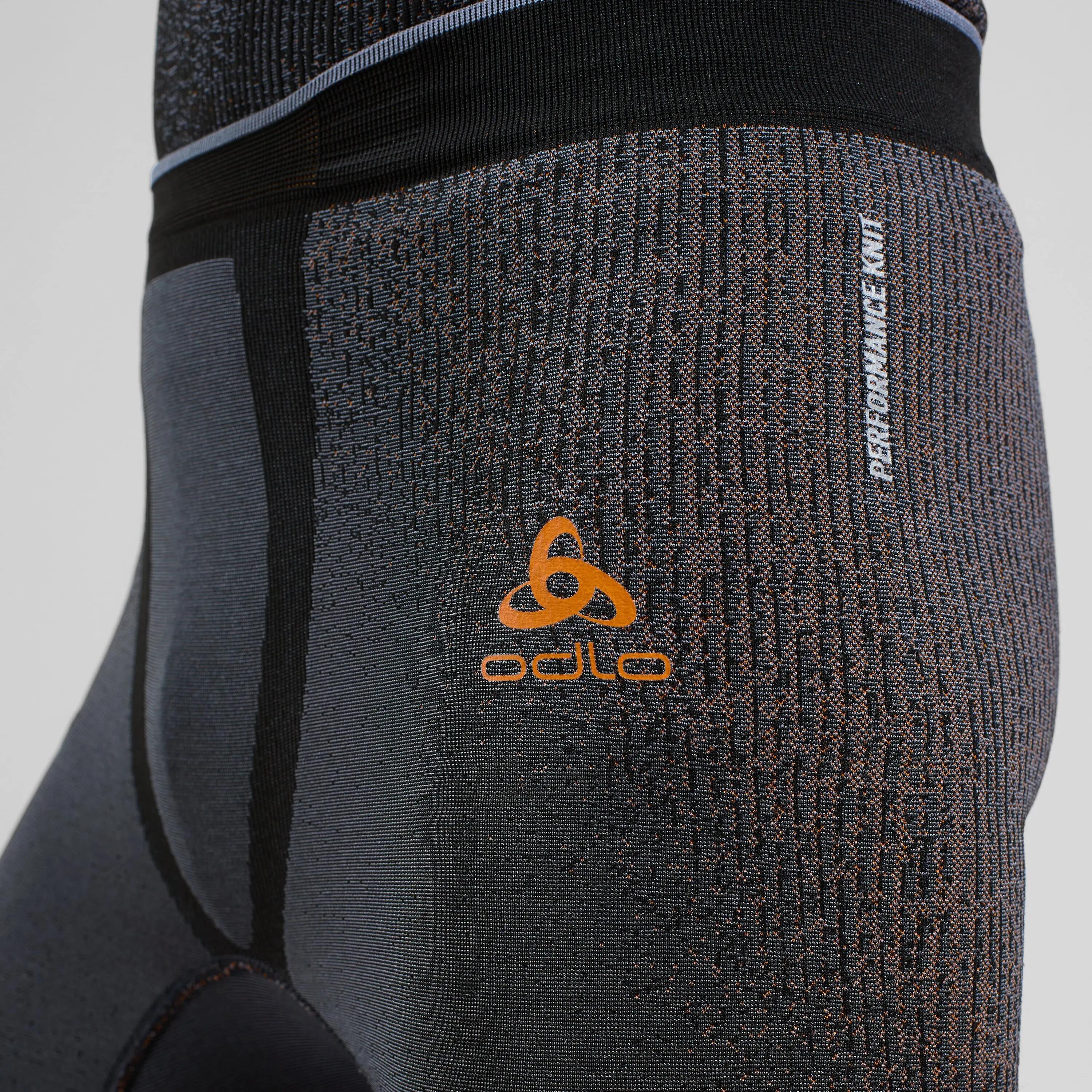 Collant 3/4 ODLO Blackcomb Grigio/Arancione 3/7