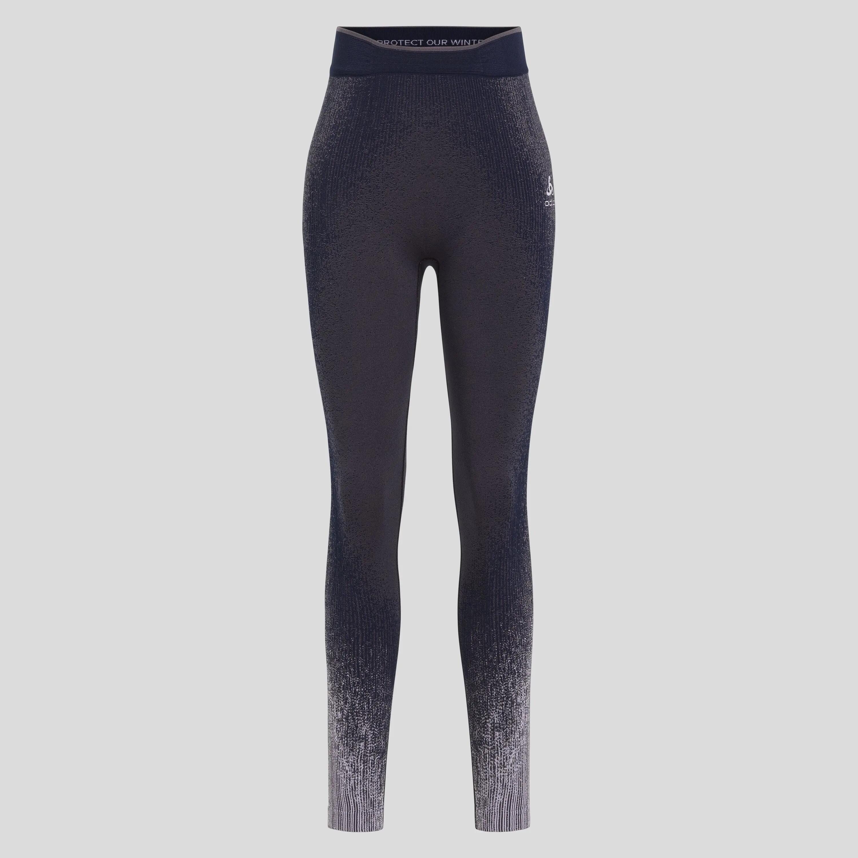 Legginsy termoaktywne damskie ODLO Performance Warm Blackcomb BL 7/8