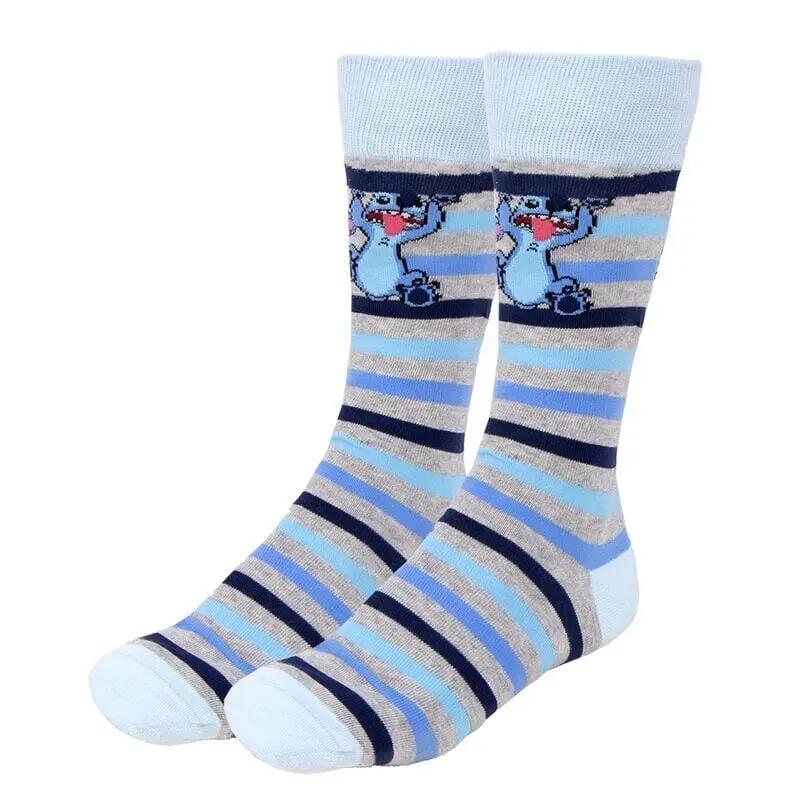 3er-Packung weiche Baumwollsocken für Erwachsene, marineblau 4/4