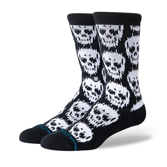 Socken Unisex 1er Pack Bequem sitzend-Static Skull Crew