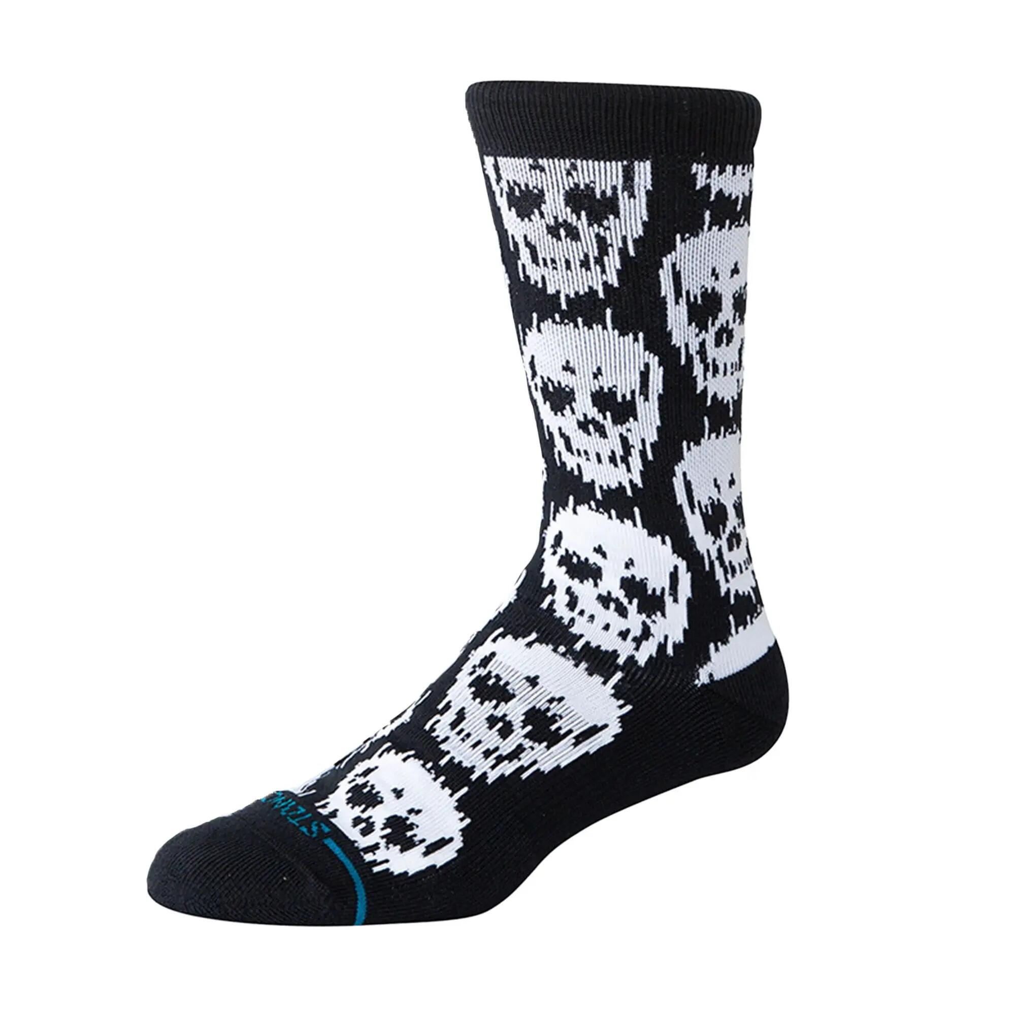 Socken Unisex 1er Pack Bequem sitzend-Static Skull Crew 2/4