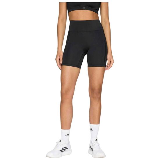 Legging court Adidas modèle Optime 3-Stripes pour femmes