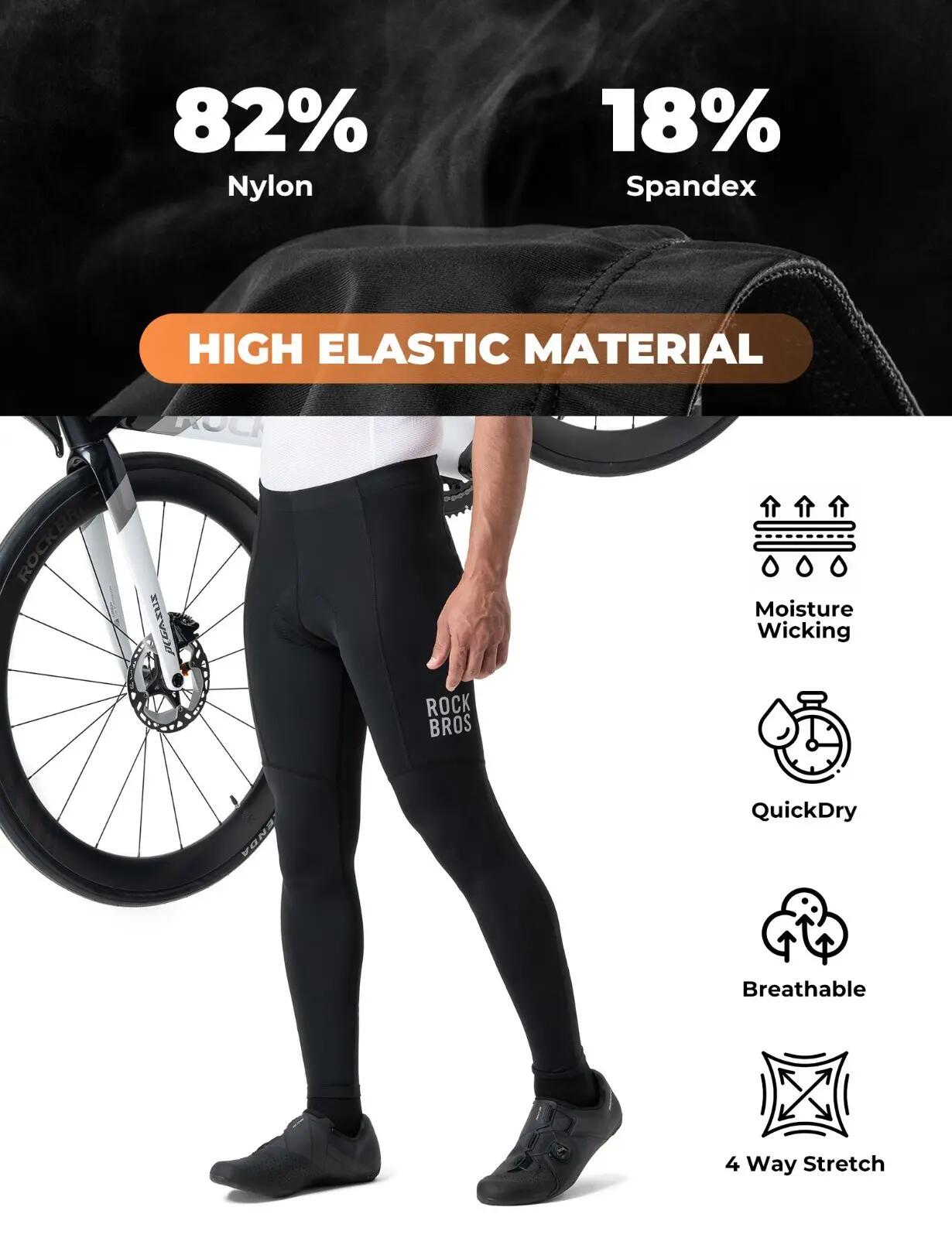 Pantalon de cyclisme homme rembourré respirant 2/7