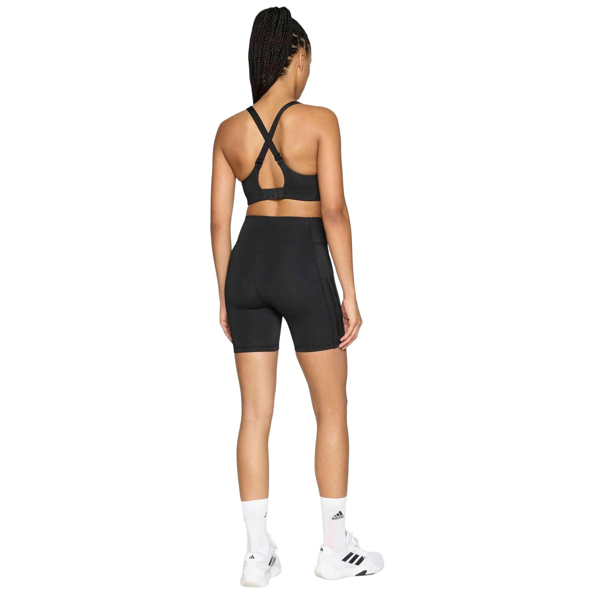 Pantaloncini Adidas modello Optime 3-Stripes per donne 3/5