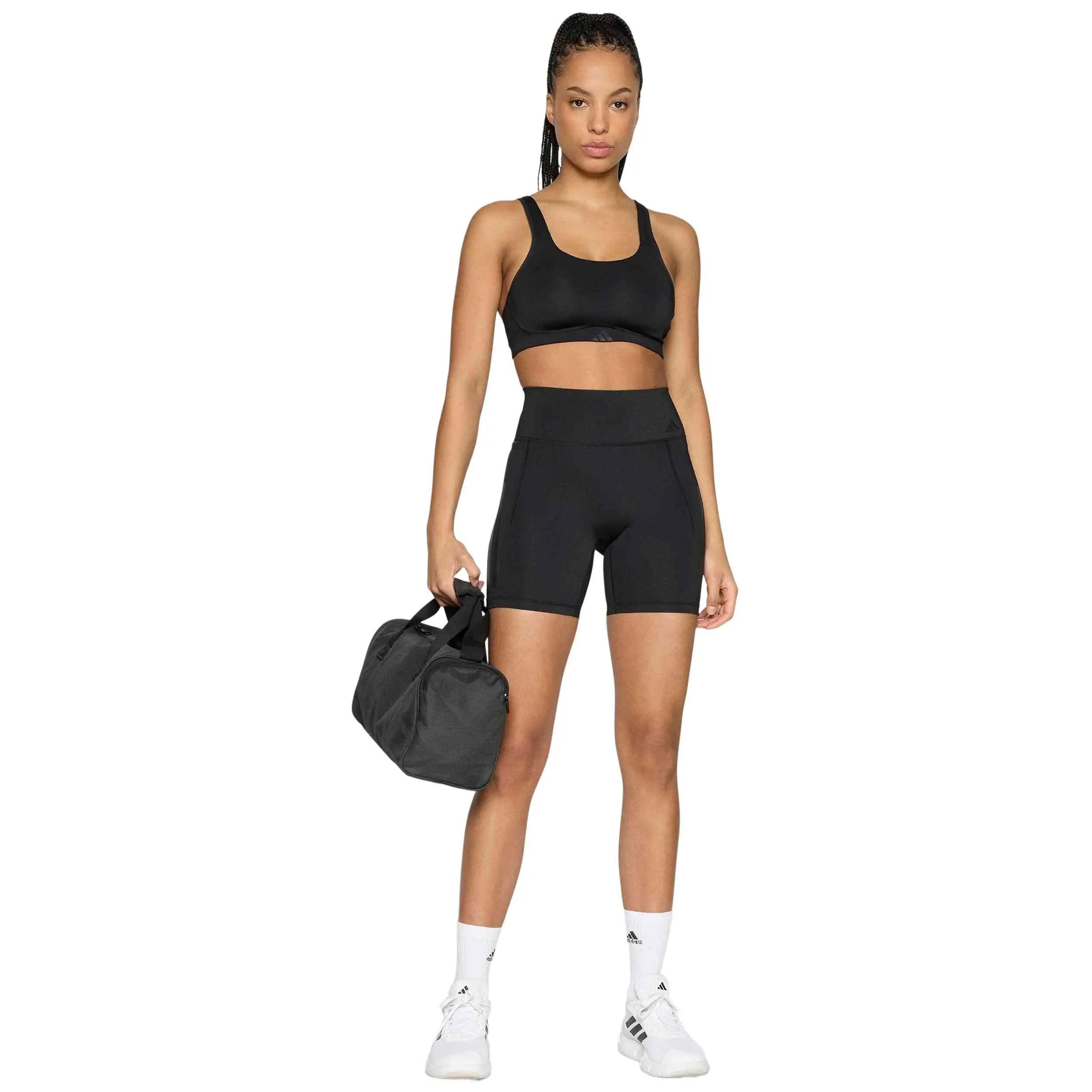Pantaloncini Adidas modello Optime 3-Stripes per donne 2/5