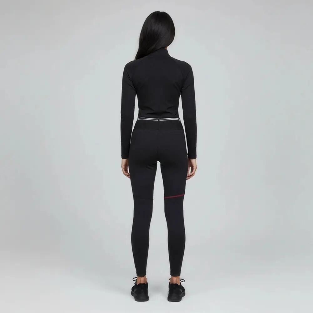 Legging de Randonnée femme Thermique PULKY Kaki 2/5