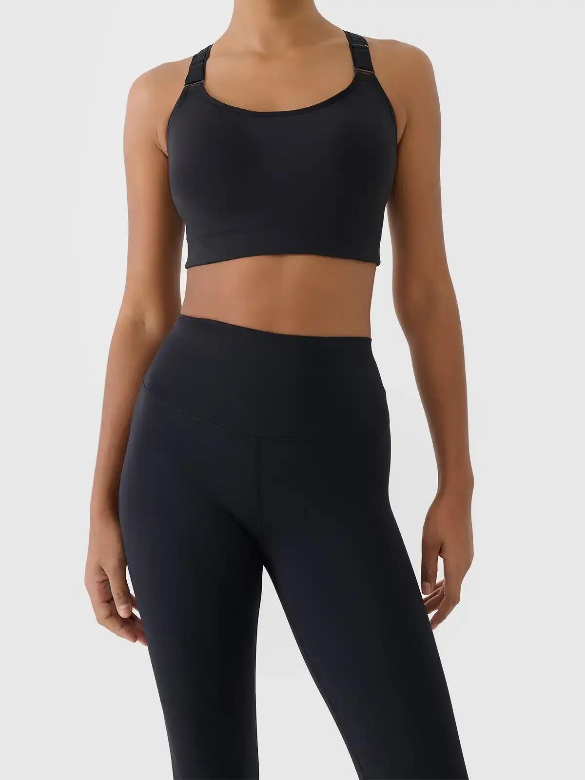 Legginsy fitness damskie 7/8 z wysokim stanem 7/7