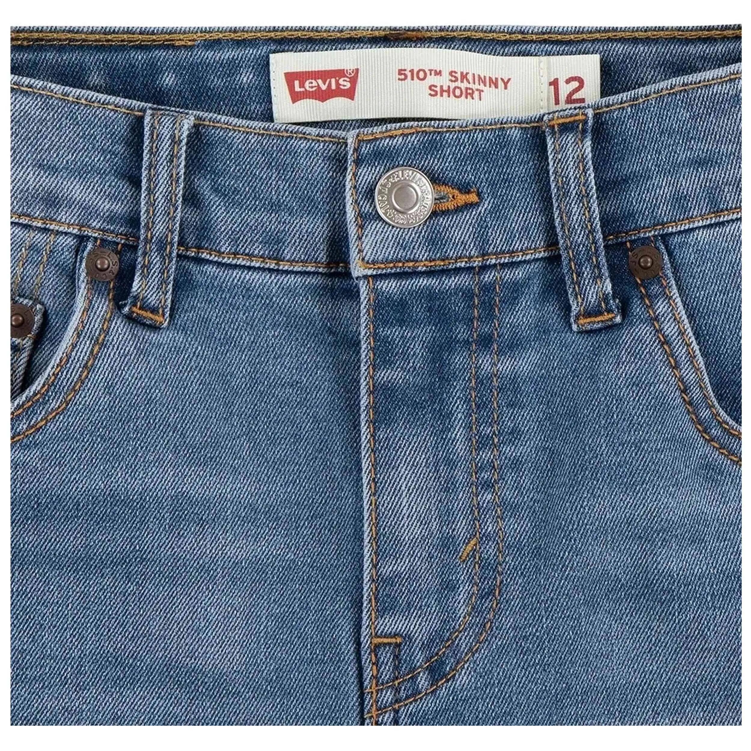 Pantaloncini Levi's modello LVB 510 SKINNY FIT SHORT per ragazzi 3/5