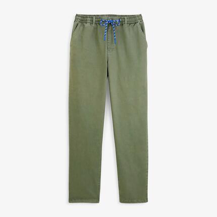 Pantalon 558 en coton stretch à taille élastiquée vert militaire SBPLAY