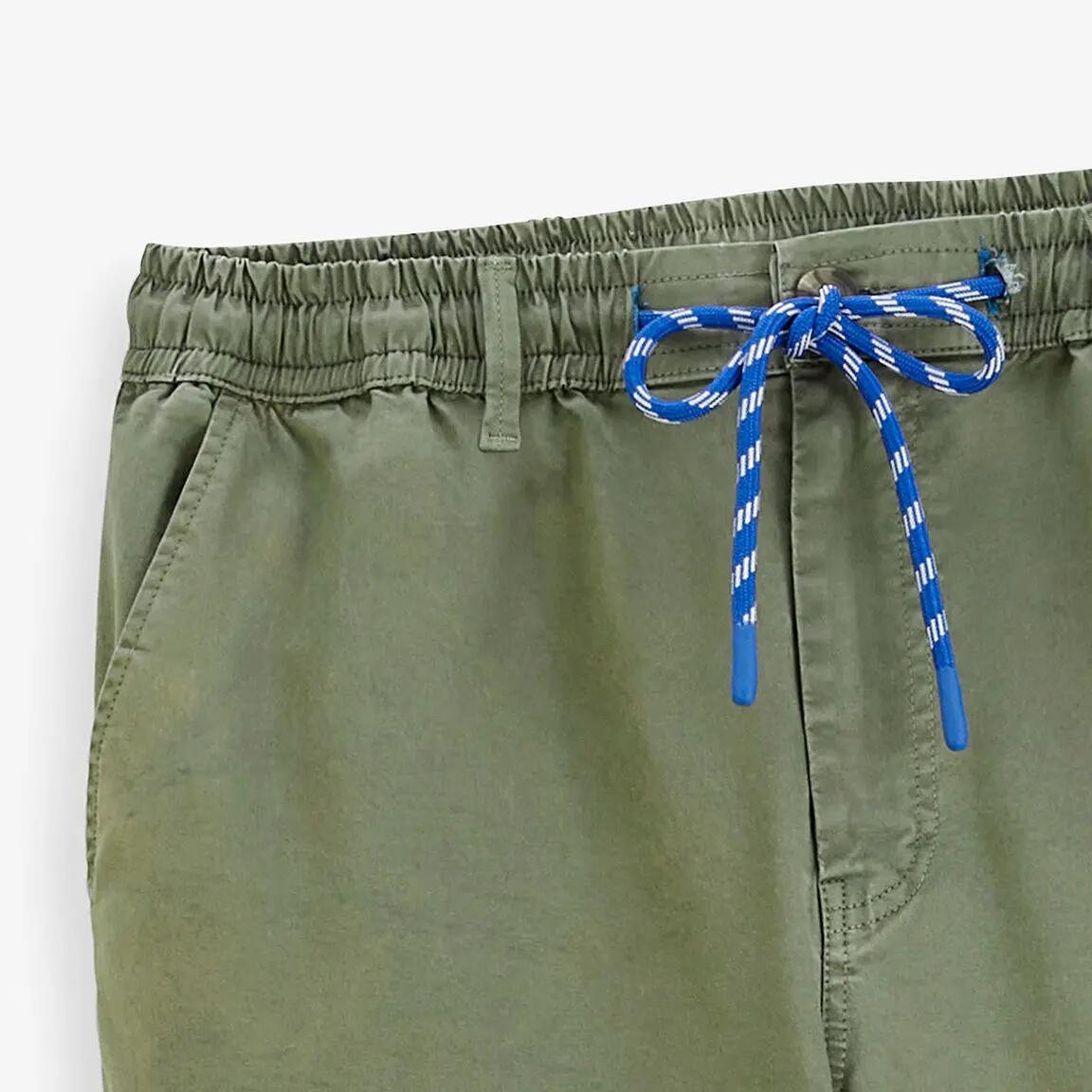 Pantaloni 558 in cotone elasticizzato con elastico in vita 3/4