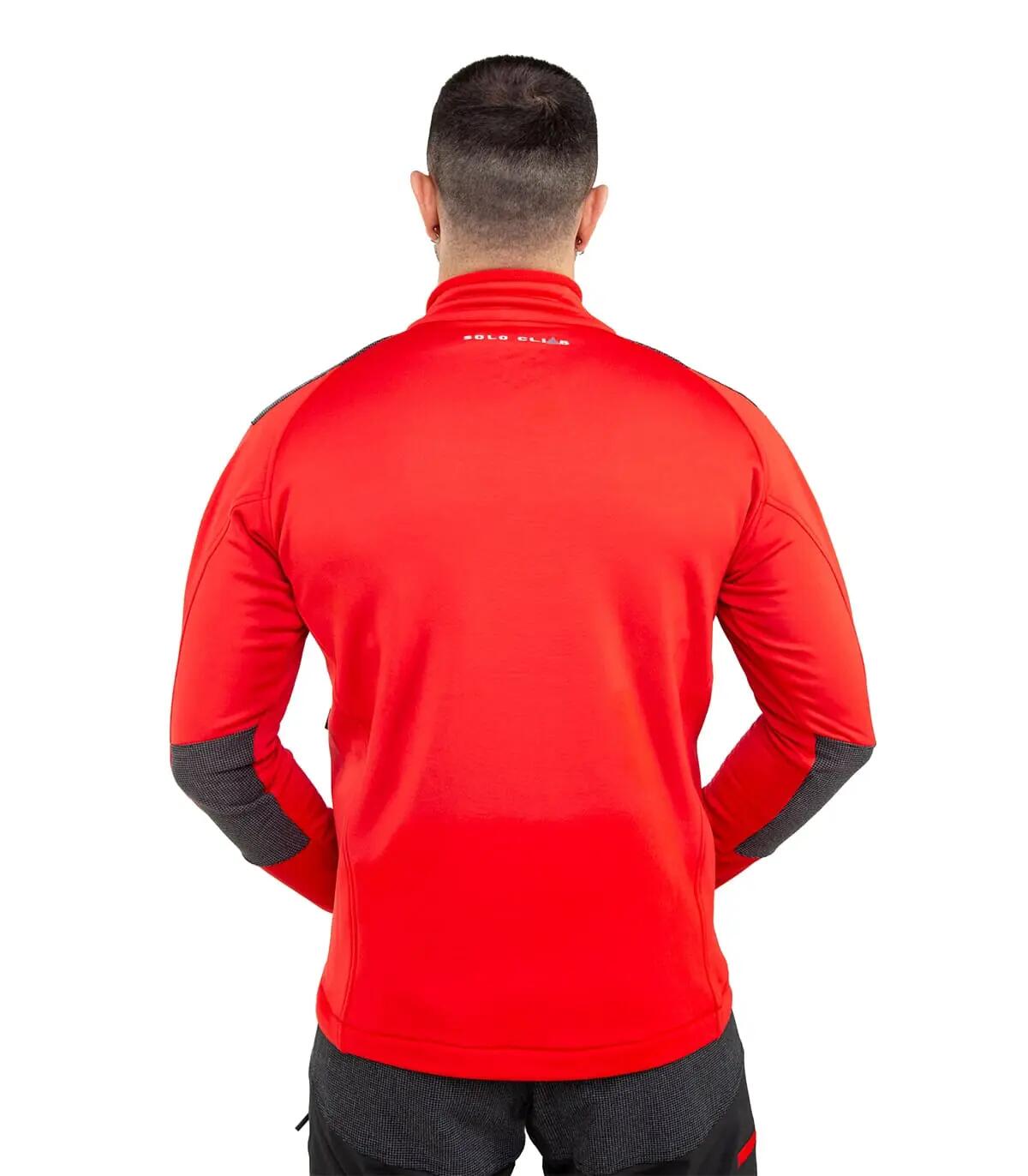 Casaco Polar Banff Alpinismo Homem Elástico Transpirável Vermelho 5/5
