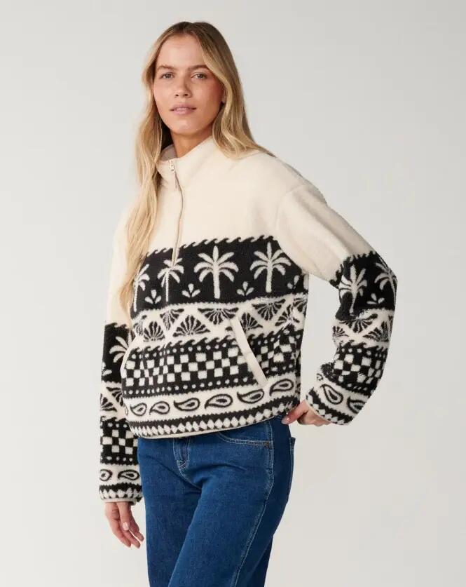 Felpa in pile da donna Rip Curl "BOSSA NOVA 1/4 ZIP POLARFLEECE" 4/7