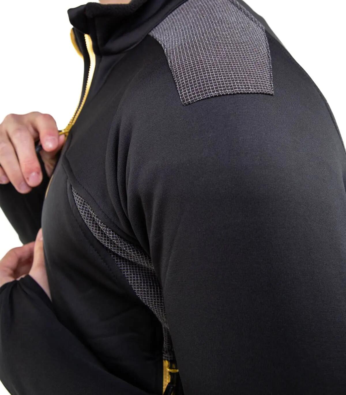 Casaco Polar Banff Alpinismo Homem Elástico Transpirável Preto-Dourado 4/5