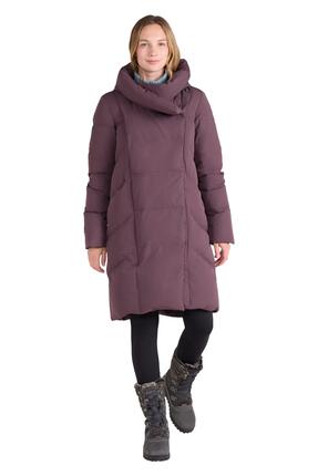 Doudoune de Randonnée Femme Longue Déperlante Capuche Duvet 600, Cosy Wrap II