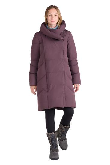 Doudoune de Randonnée Femme Longue Déperlante Capuche Duvet 600, Cosy Wrap II