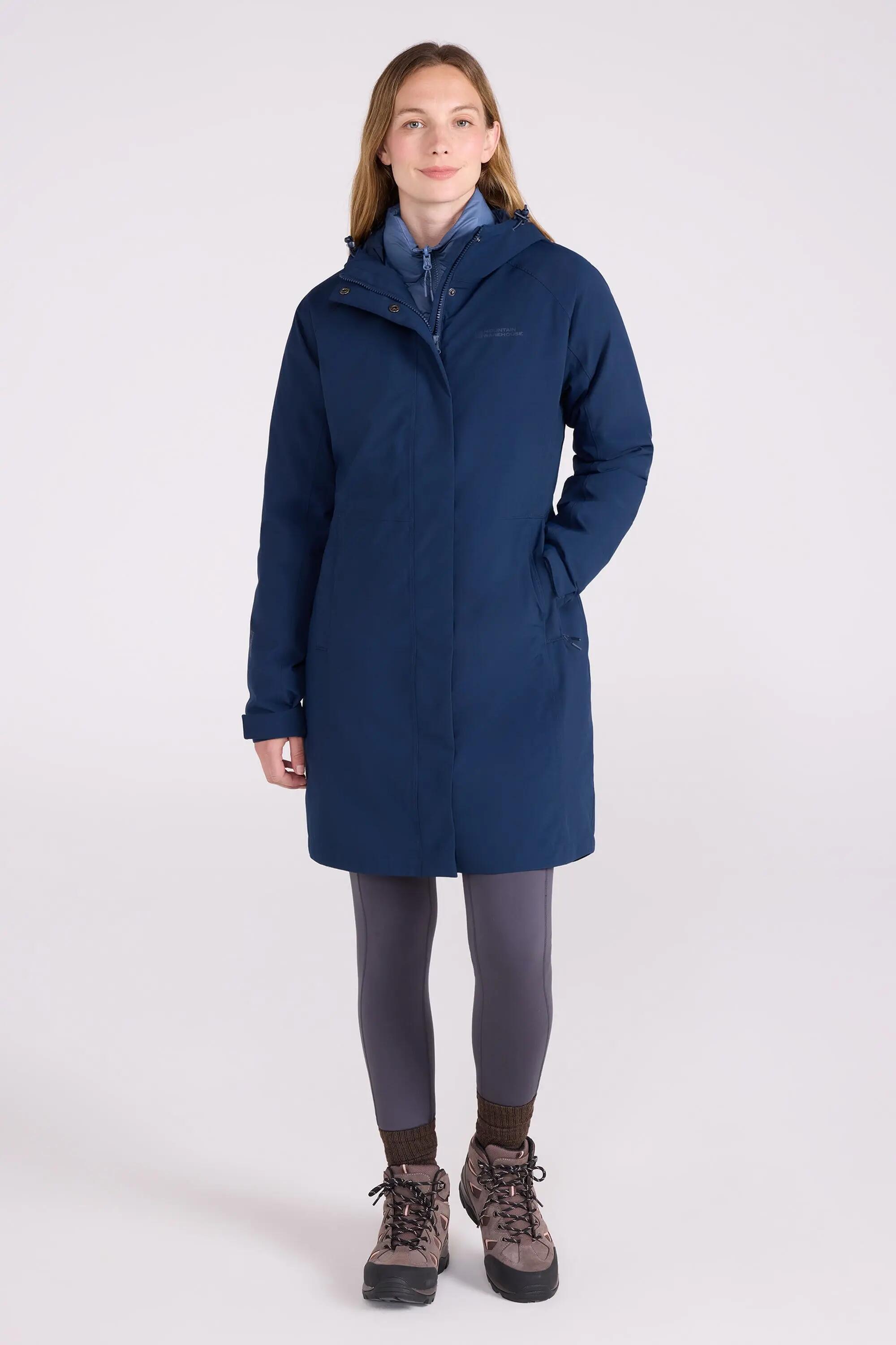 Damen Wandern 3-in-1-Jacke Lang Wasserdicht Winddicht Kapuze - Alaskan 8/15