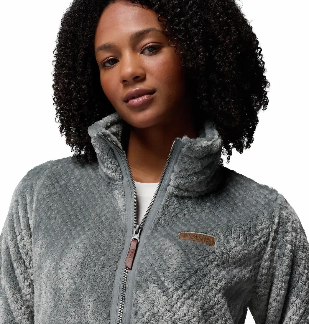 Veste Polaire Randonnée Columbia "Fire Side II Sherpa Full Zip" M Vert/Gris 3/6