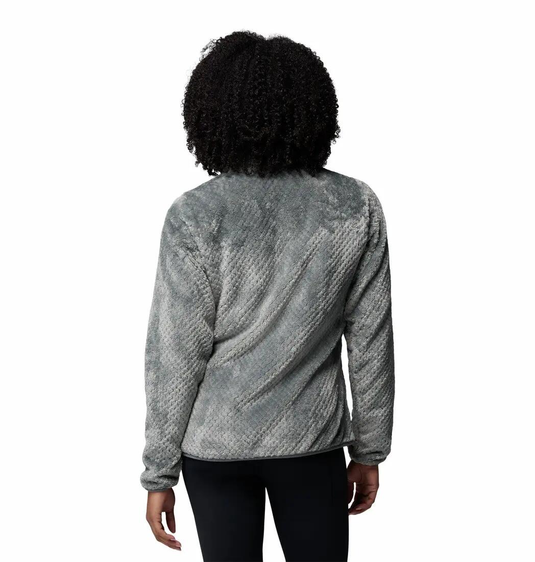 Veste Polaire Randonnée Columbia "Fire Side II Sherpa Full Zip" M Vert/Gris 2/6