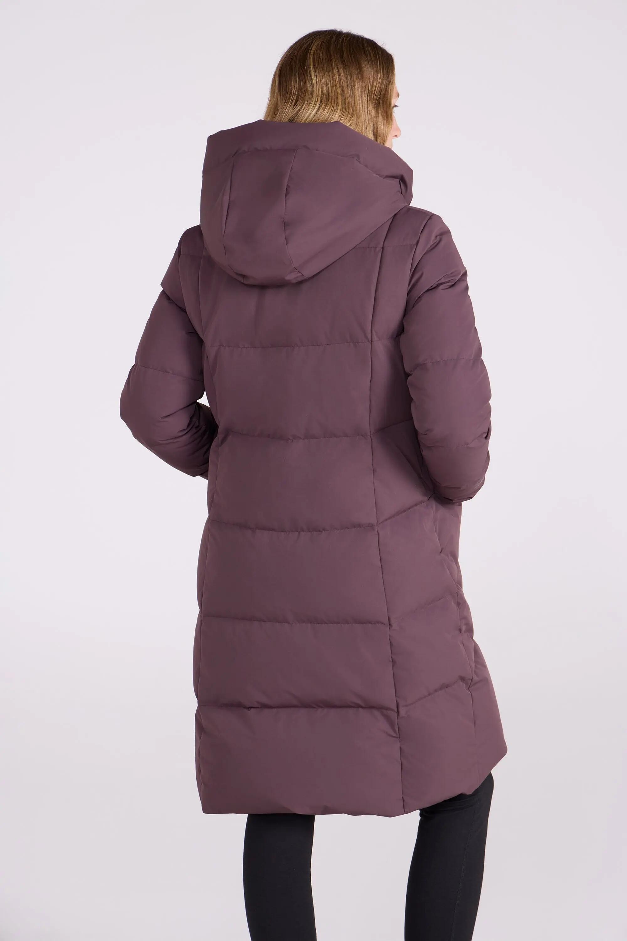 Doudoune de Randonnée Femme Longue Déperlante Capuche Duvet 600, Cosy Wrap II 5/14