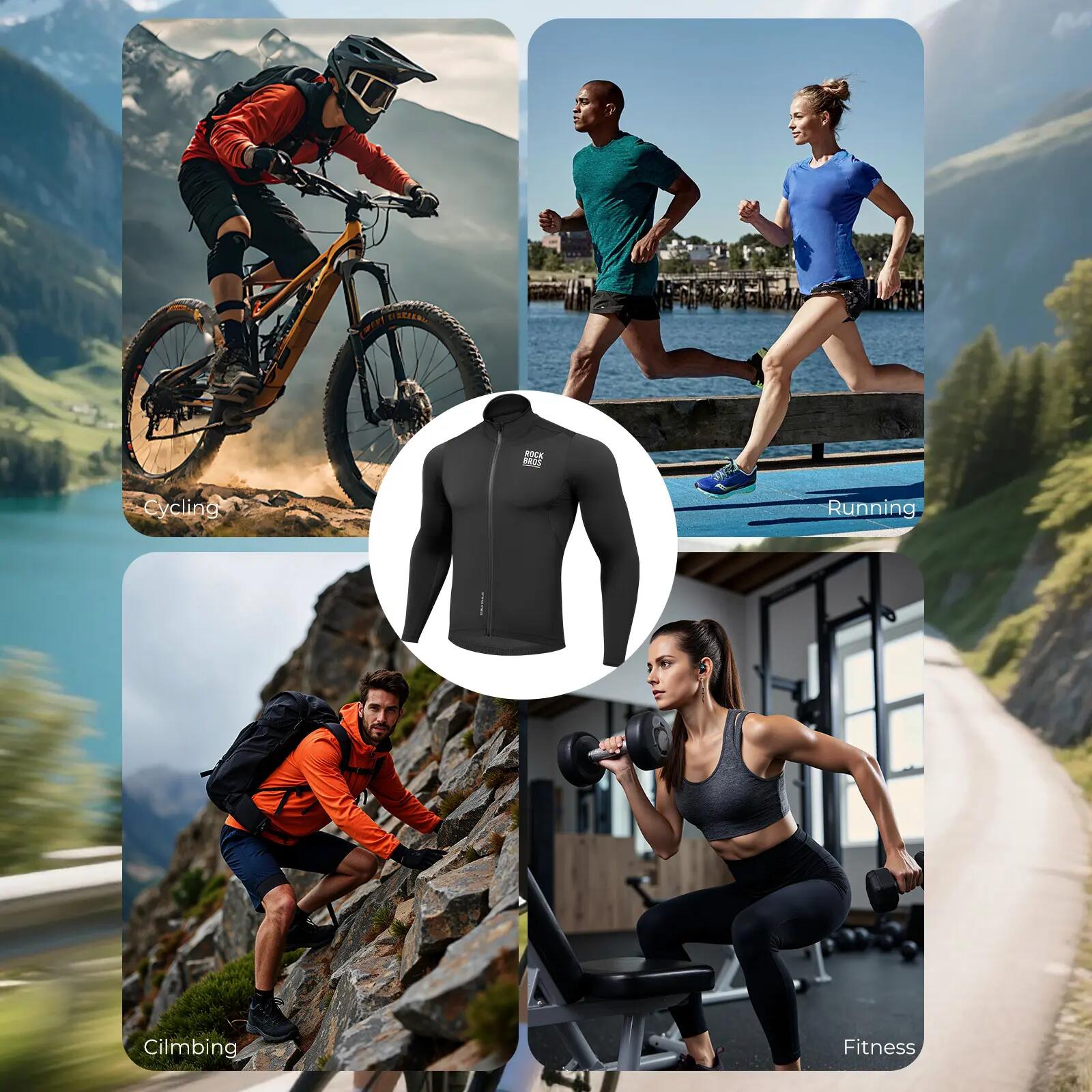 Road to Sky Veste coupe-vent homme chaude avec 3 poches 7/7