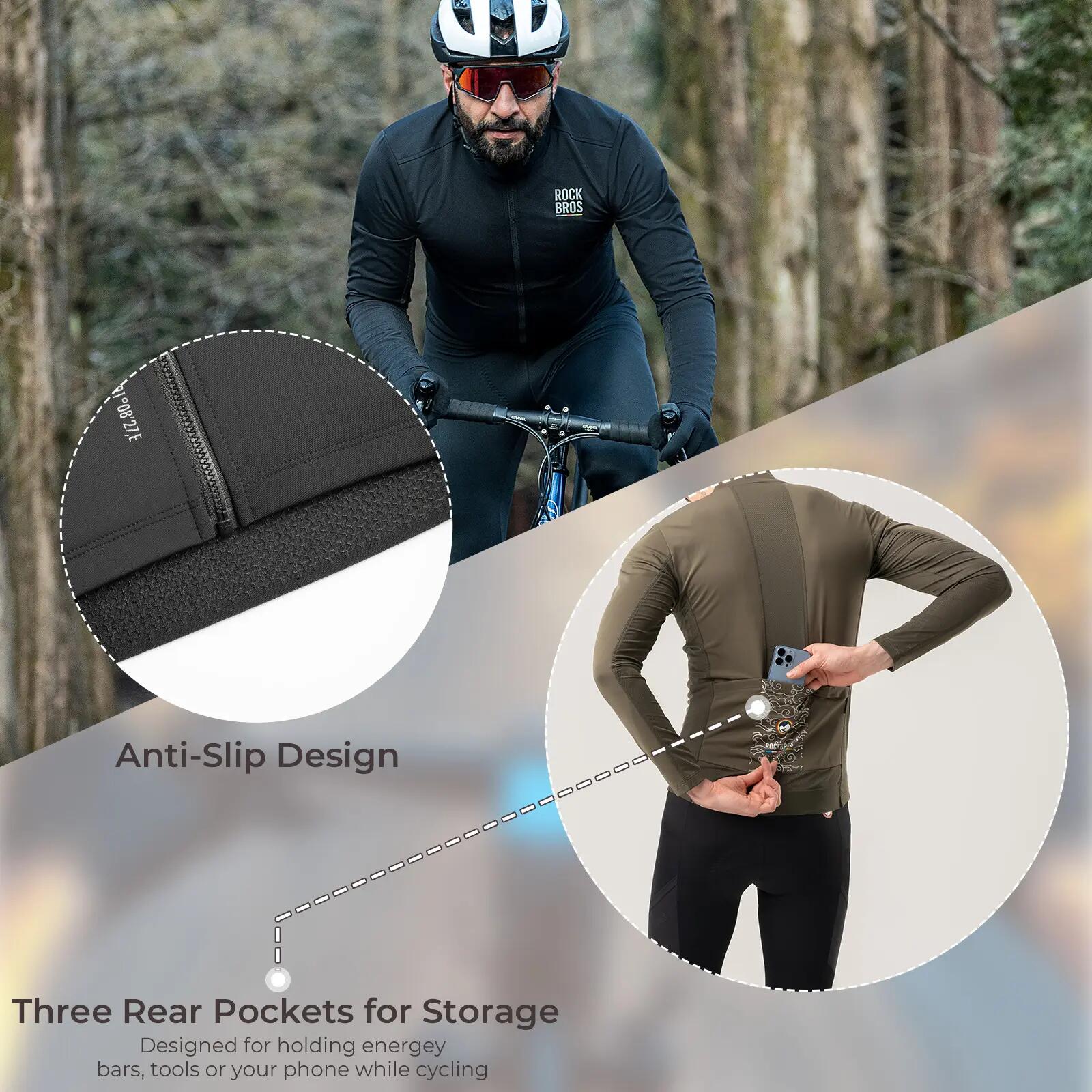 Road to Sky Veste coupe-vent homme chaude avec 3 poches 3/7