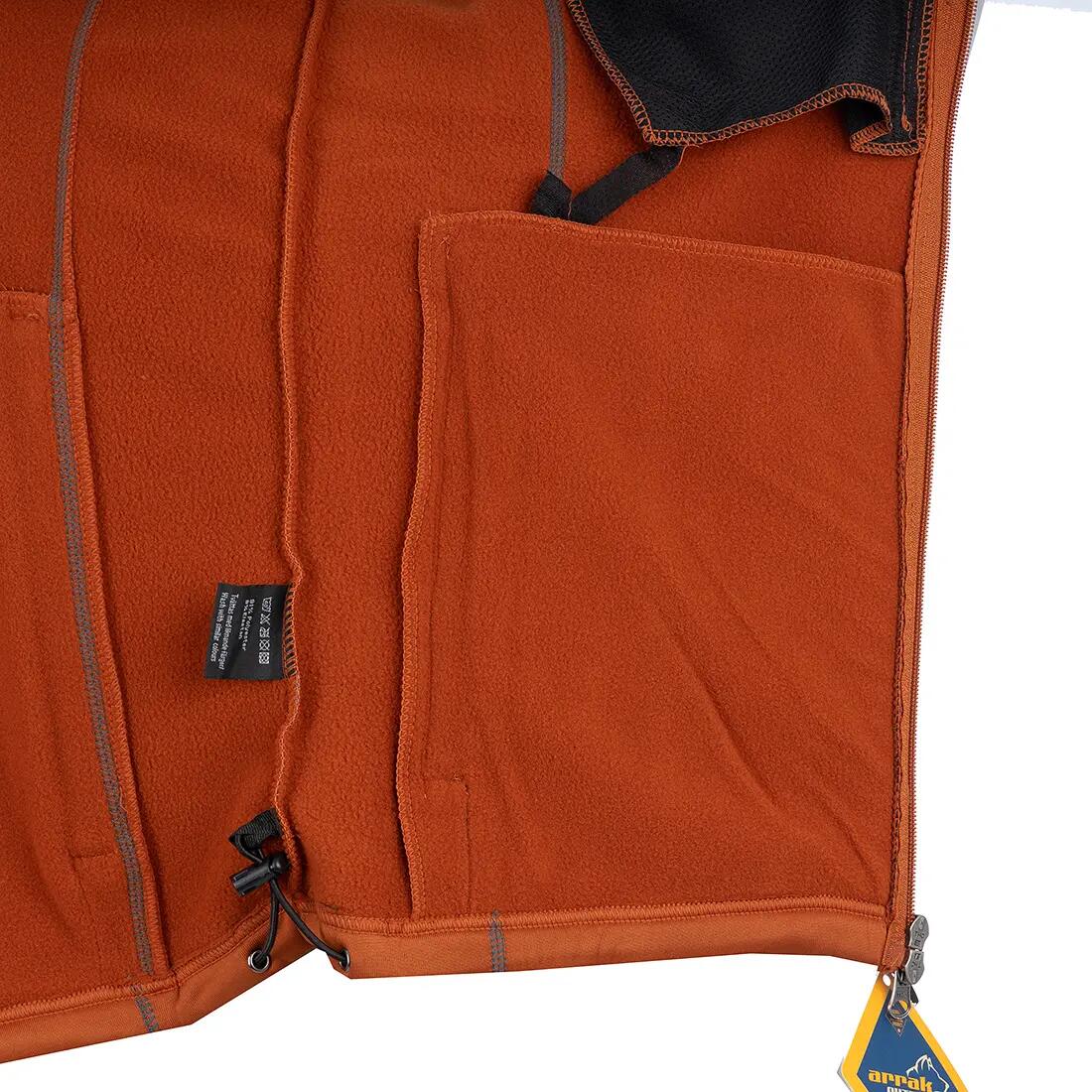 Powerfleece-Weste Herren Burnt Orange 4/4