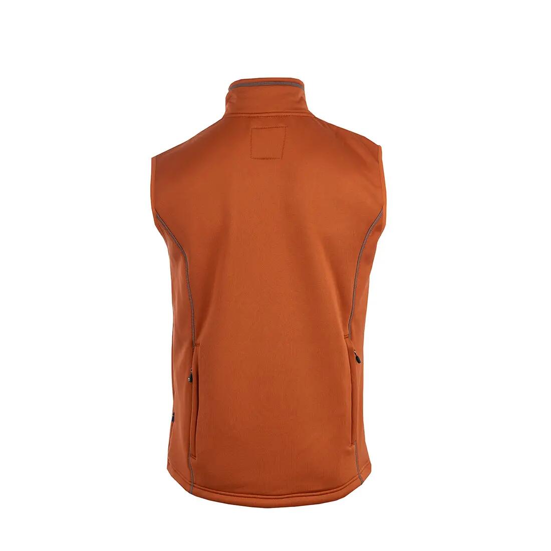 Powerfleece-Weste Herren Burnt Orange 3/4