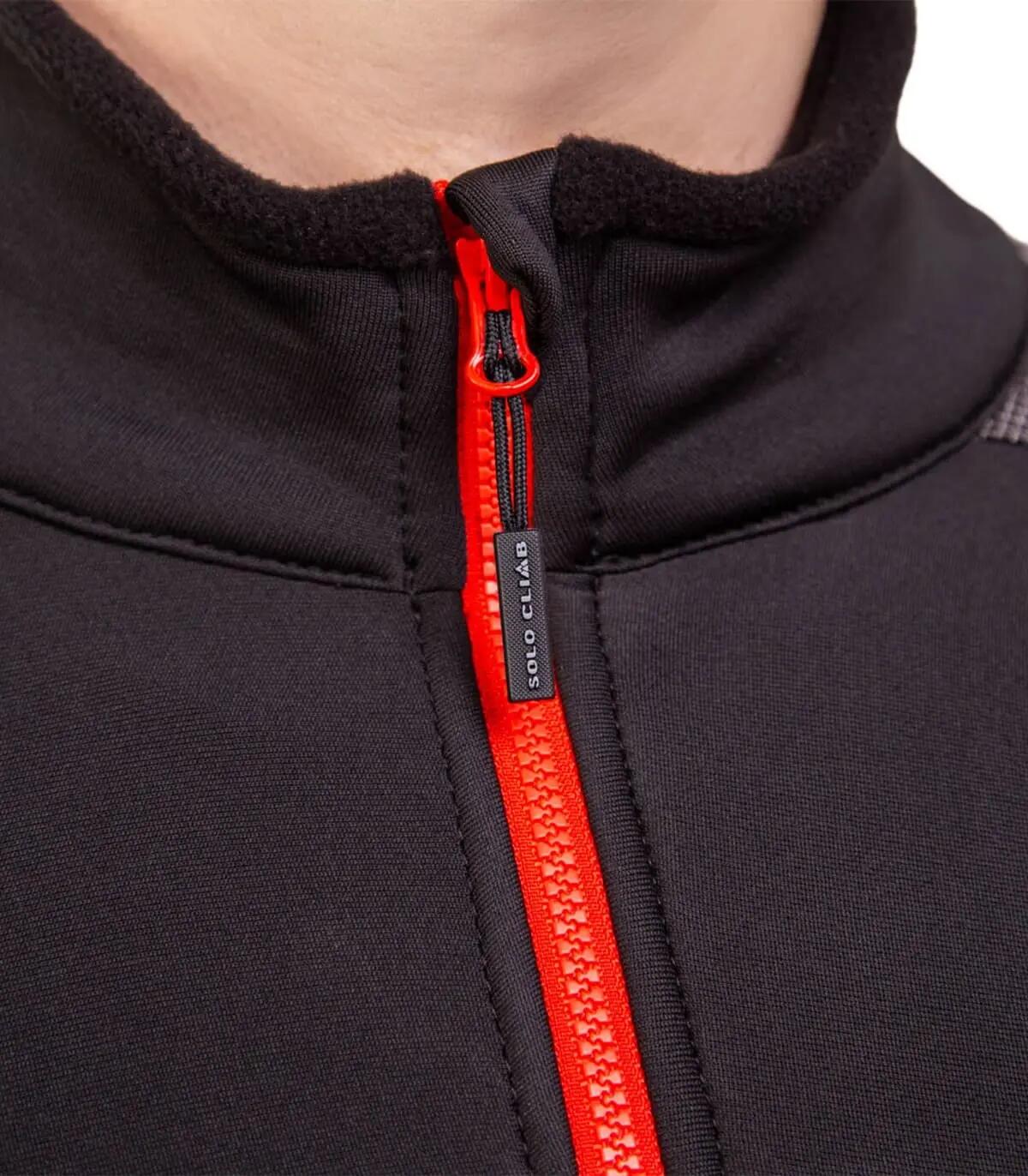 Casaco Polar Banff Alpinismo Homem Elástico Transpirável Preto-Vermelho 4/5