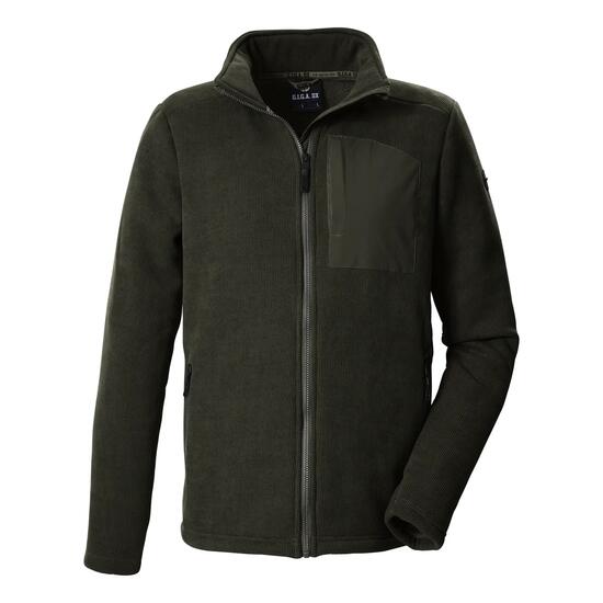 Herren Strickfleecejacke Strickfleecejacke mit Stehkragen