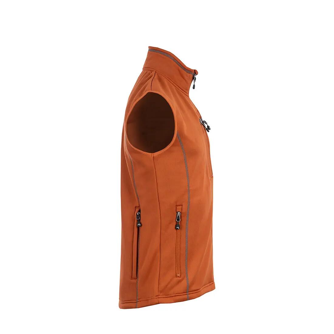 Powerfleece-Weste Herren Burnt Orange 2/4