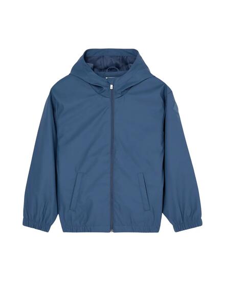 Manteau de pluie court et décontracté THATS JUST LIFE Bleu Fille