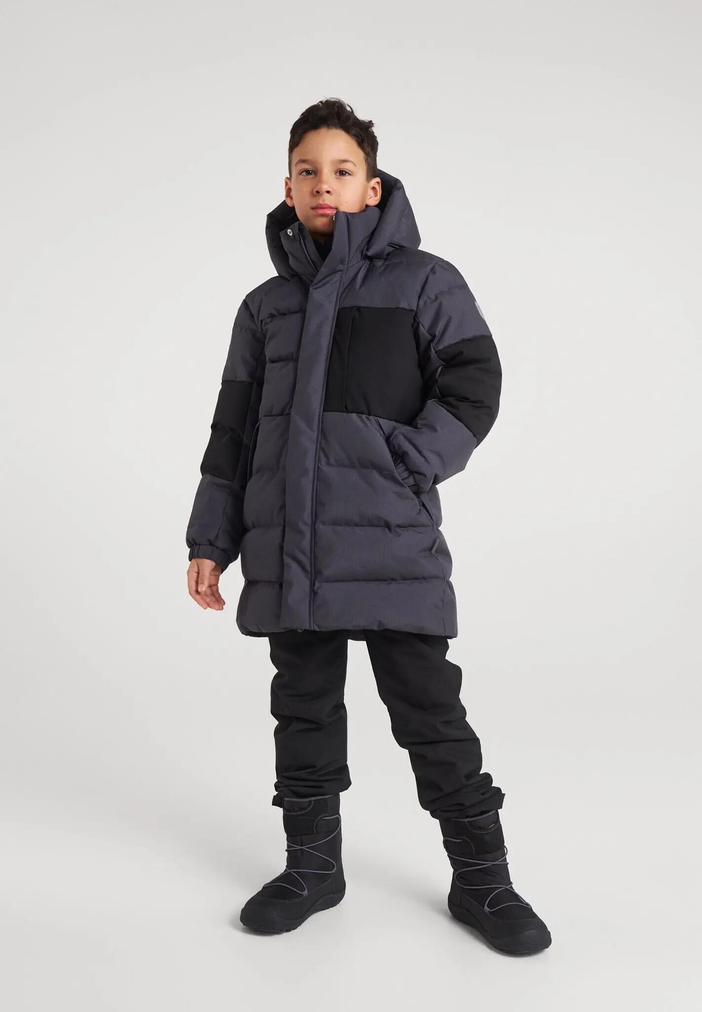 Jungen Wintermantel Koskela Soft black 3/5