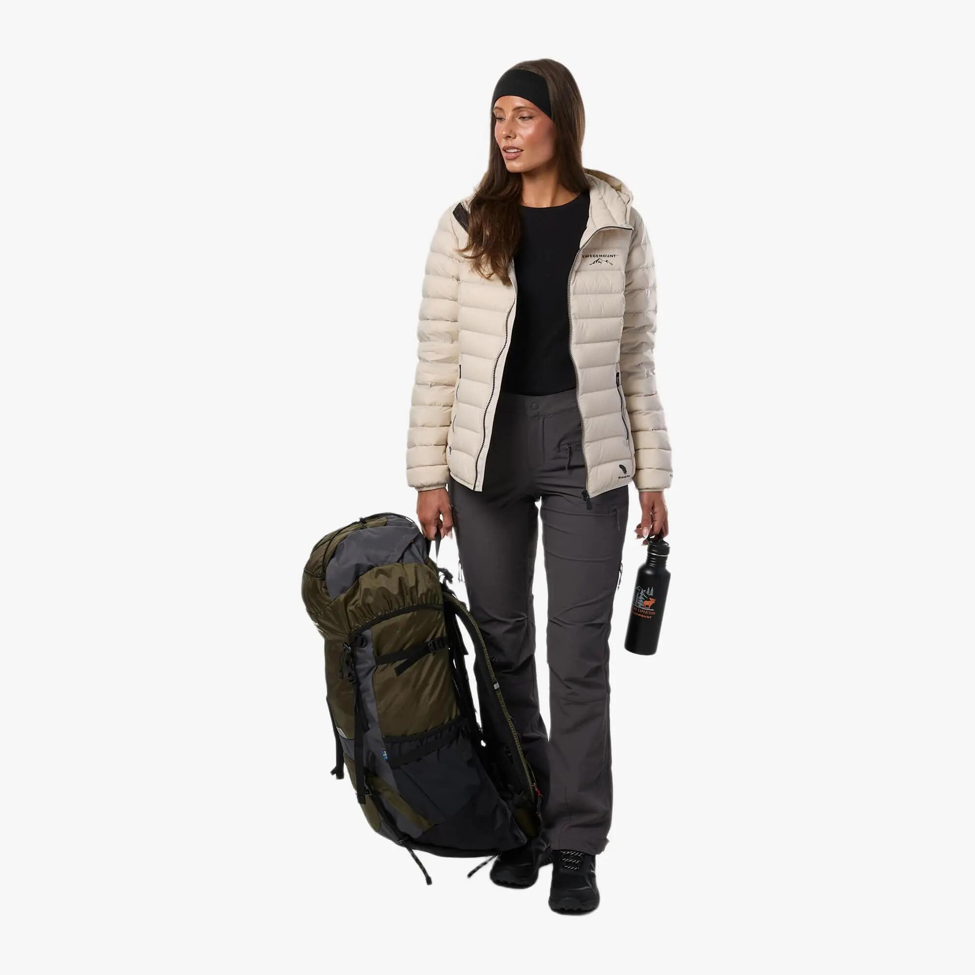 Damen Wanderdaunenjacke winddicht atmungsaktiv Himalaya Hood 3/10