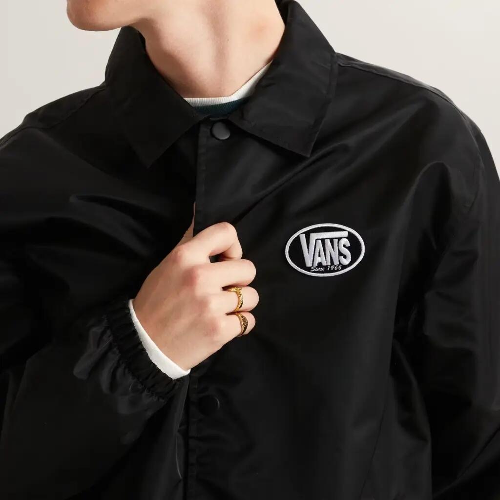 Jaqueta Vans Modelo Vn000treblk1 Torrey Nylon Coaches Cor Preto 3/5
