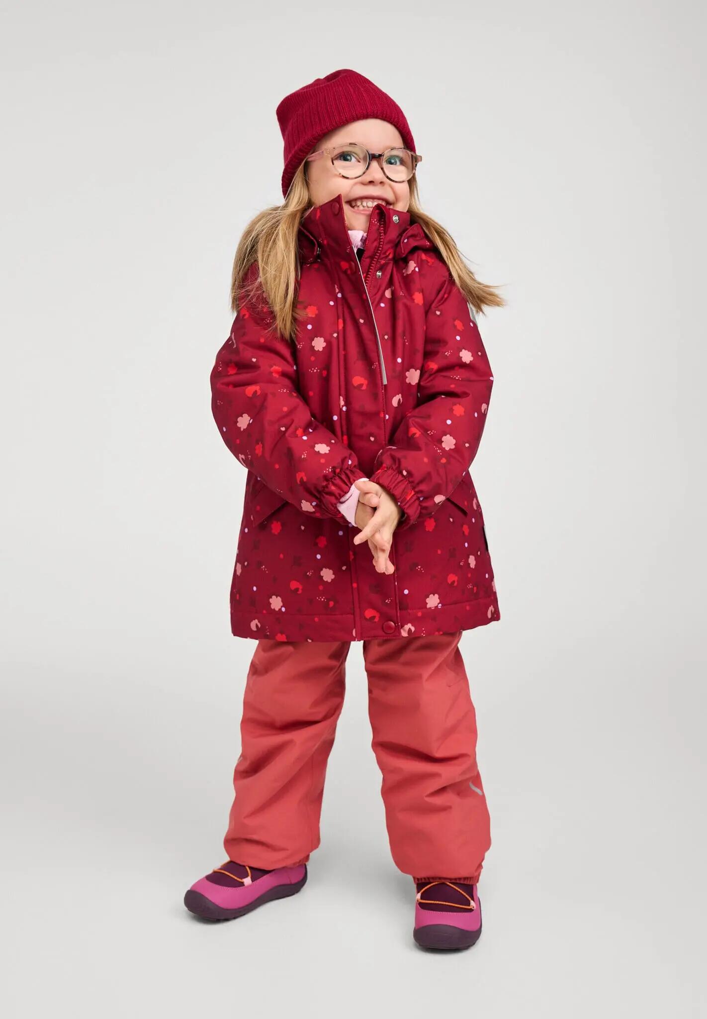 tec Kinder Winterjacke Taipale Cranberry 3/5