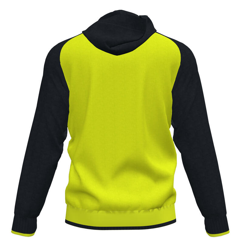 Chaqueta Con Capucha Fútbol Hombre Joma Supernova II Amarillo Flúor