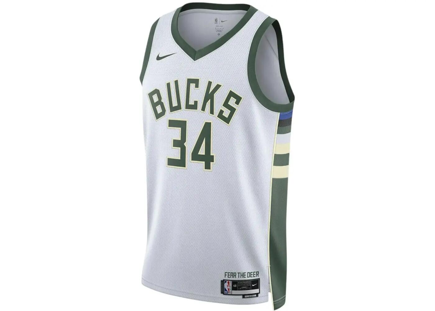 Canotta - Basket - Uomo - Swingman Dri-FIT - Giannis - Bianco/Verde 2/3
