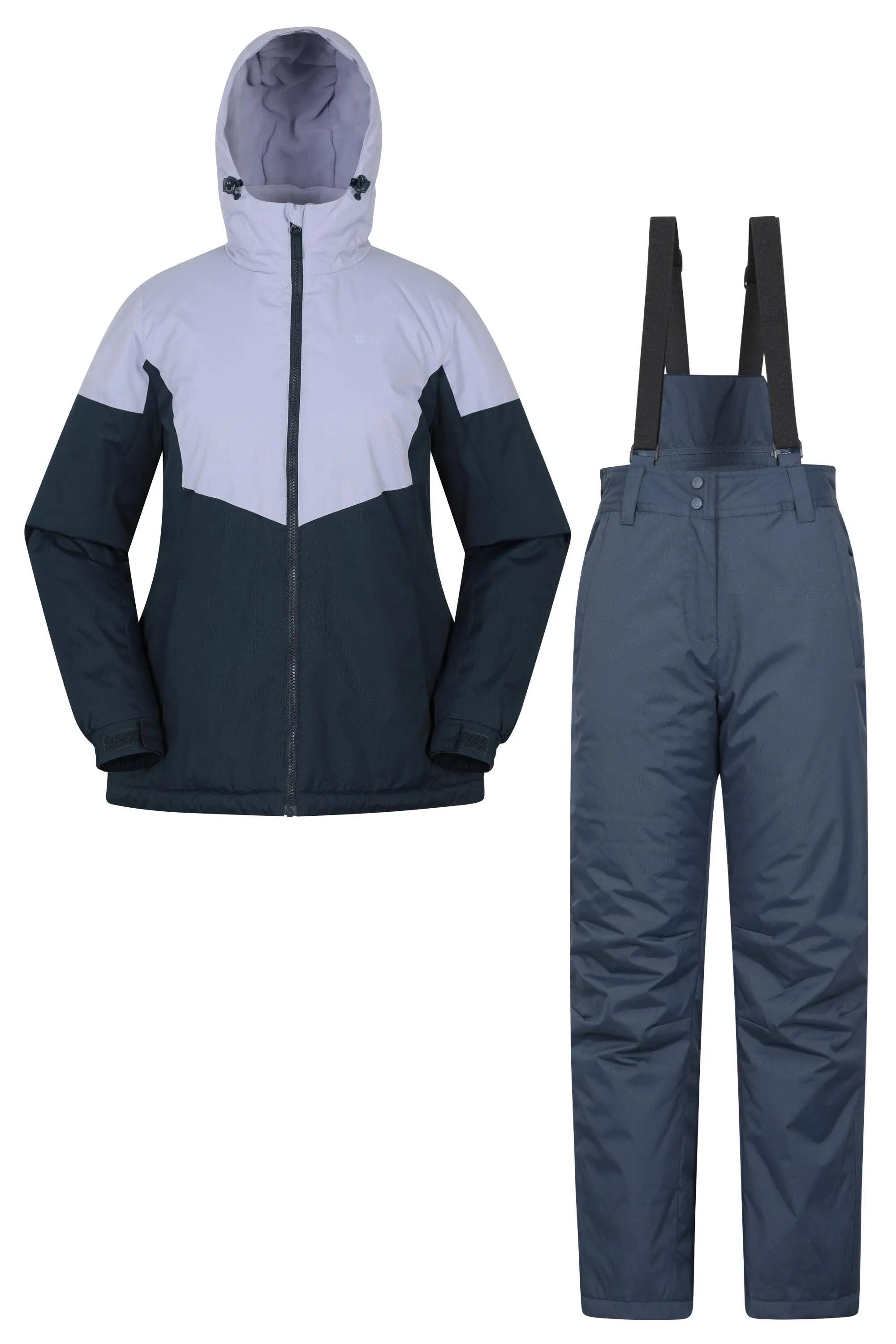 Ensemble de Ski Veste et Pantalon Femme Déperlant Jupe Pare-Neige, Plain 7/15