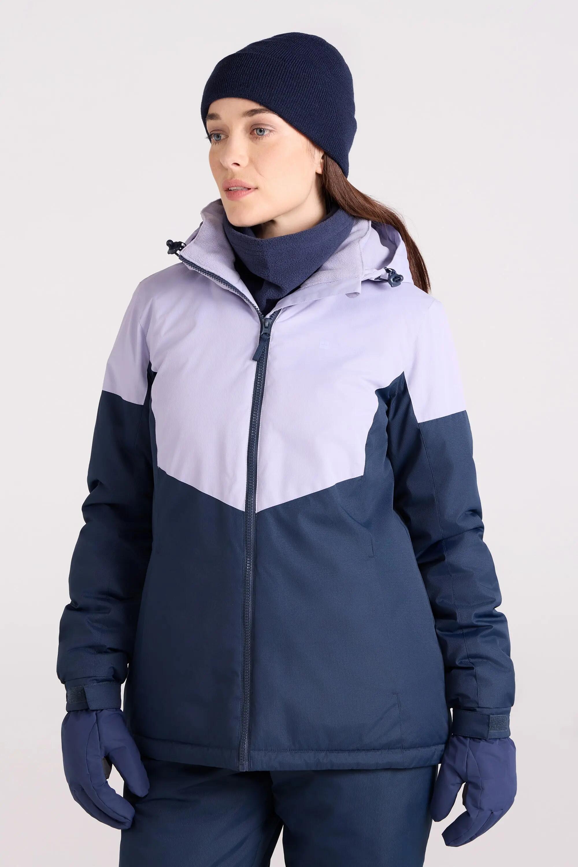 Ensemble de Ski Veste et Pantalon Femme Déperlant Jupe Pare-Neige, Plain 3/15