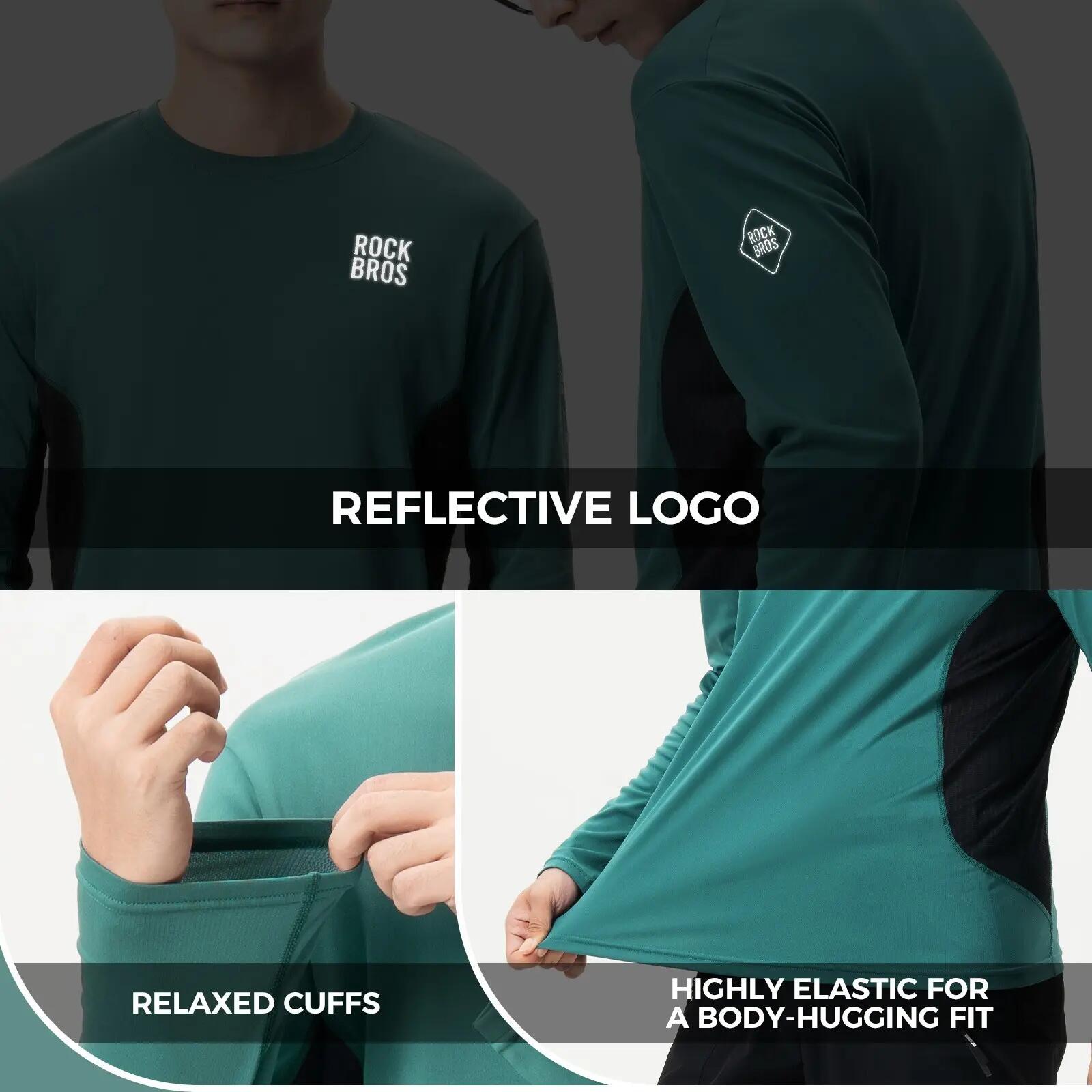 Maillot de cyclisme décontracté à manches longues pour homme 5/7