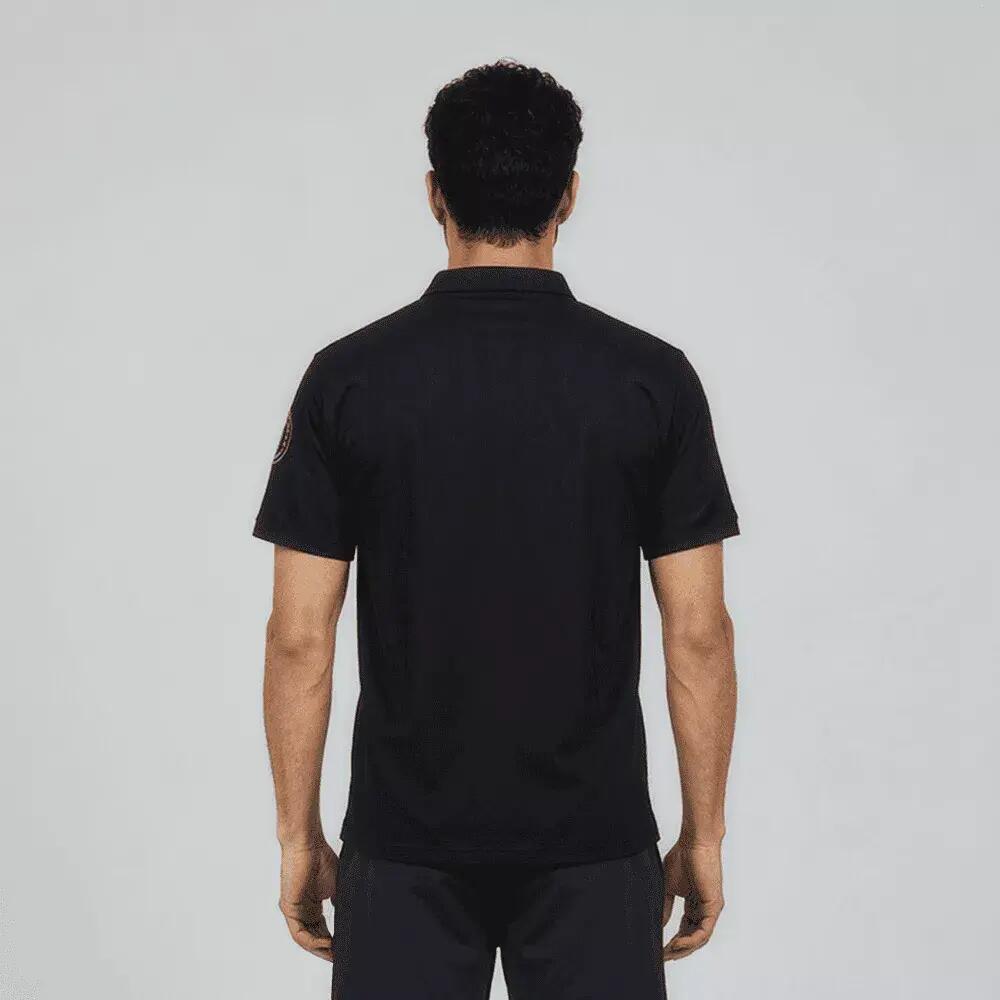 Polo de Randonnée homme Thermorégulant, anti UV LENNO Noir 2/3