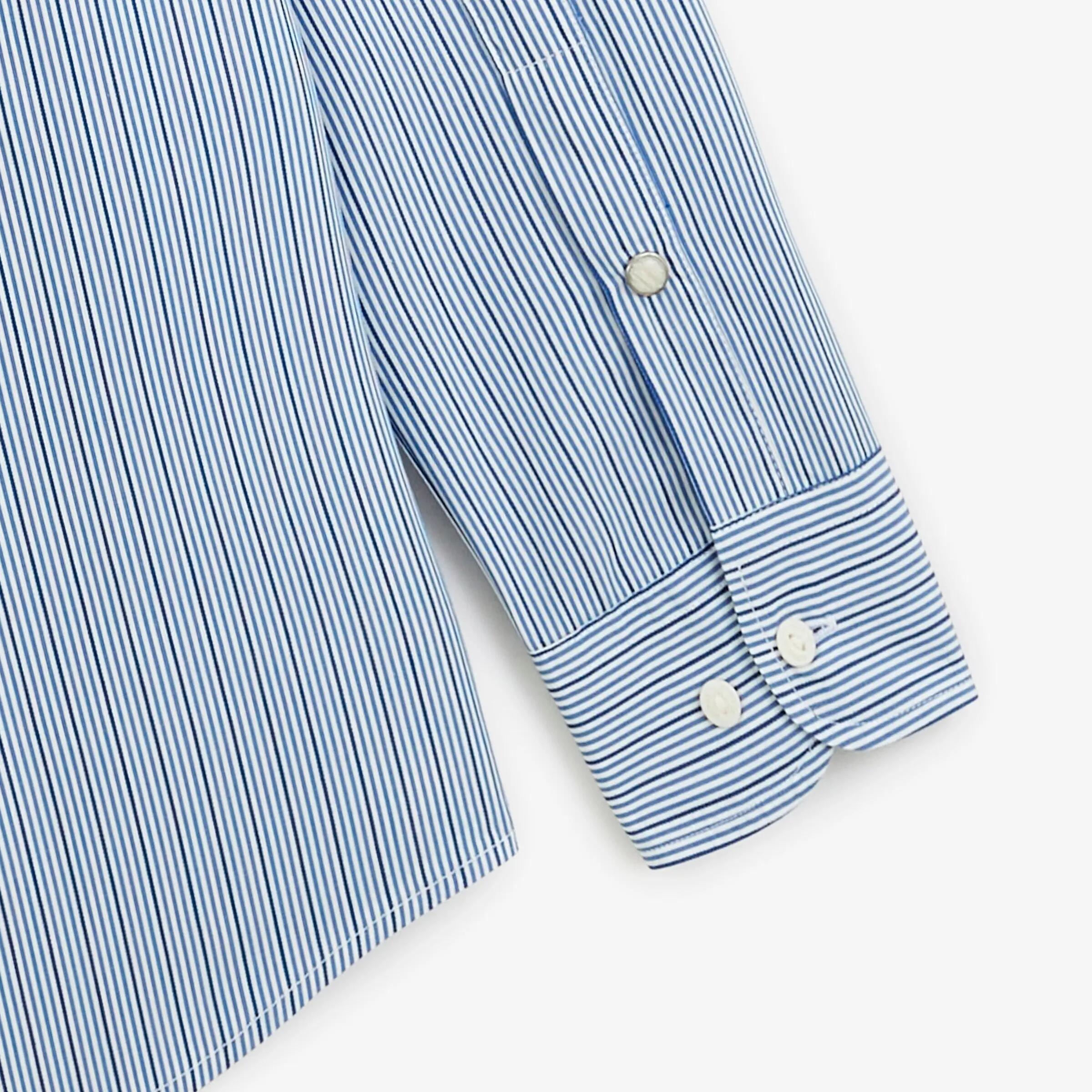 Camicia a maniche lunghe in cotone a righe 4/6