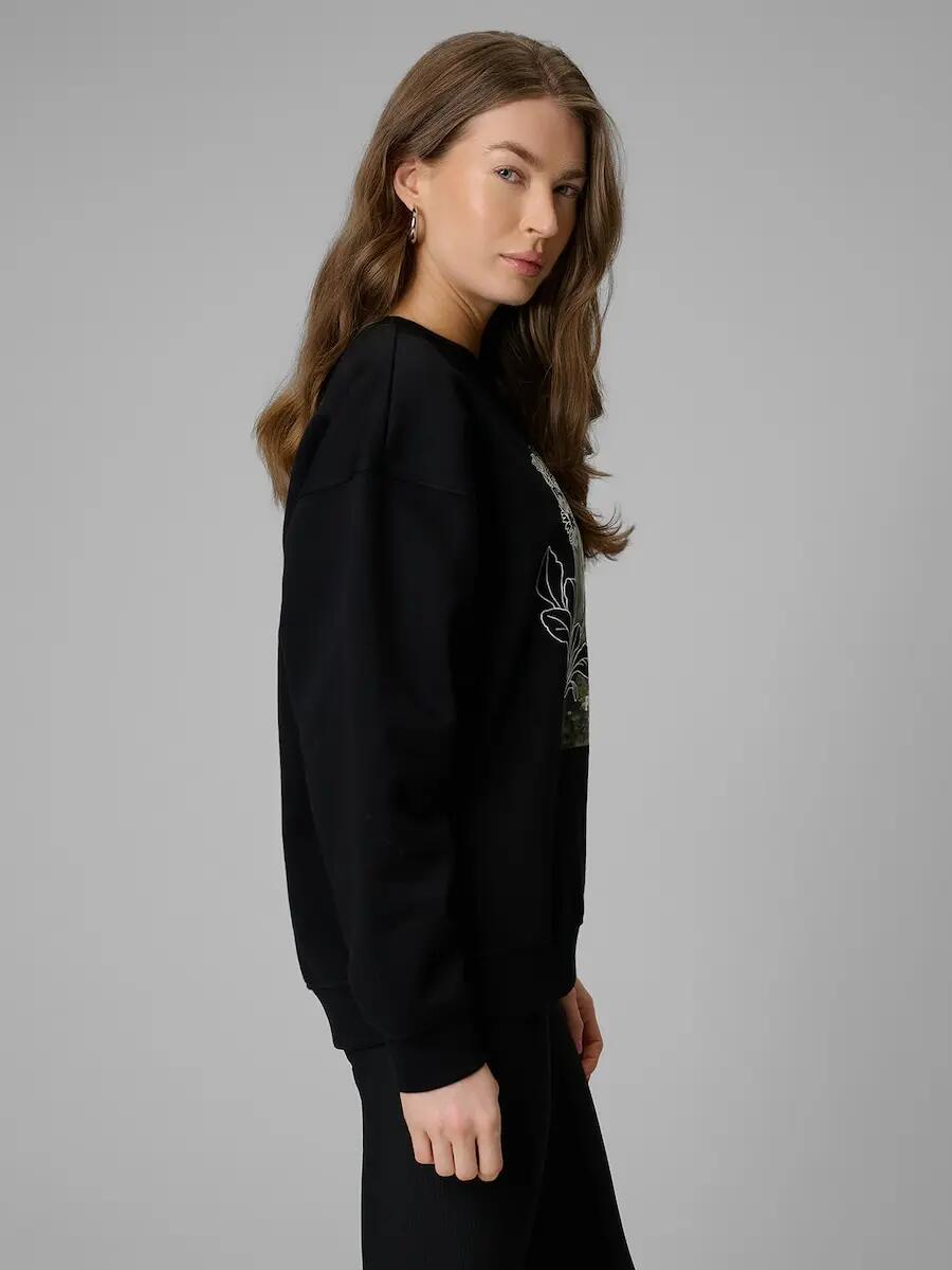 Bluza dresowa loose bez kaptura damska 4F 4FRSS26TSWSF2837 4/7